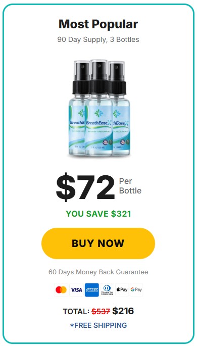 BreathEaseX 3 Bottle Price
