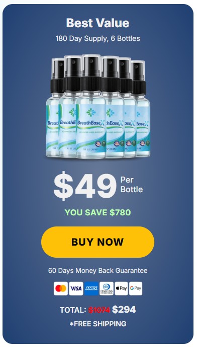 BreathEaseX 6 Bottle Price
